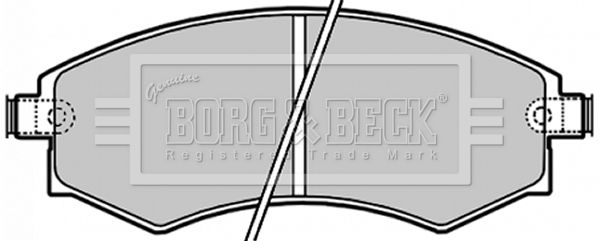 BORG & BECK Комплект тормозных колодок, дисковый тормоз BBP1658